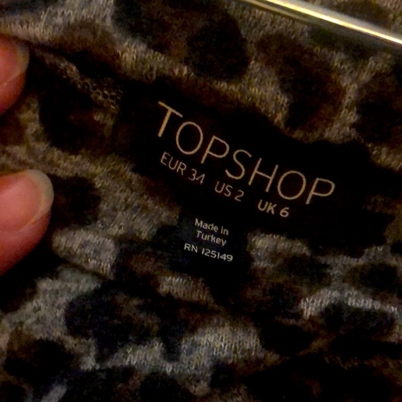 Topshop leopard print skirt 2 - Picture 2 of 3